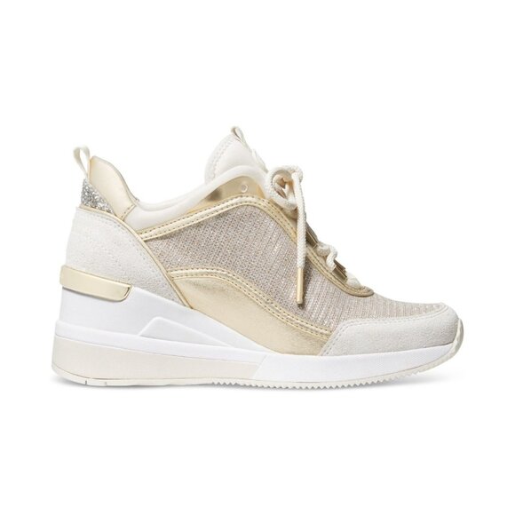 Michael Michael Kors Women's Lolly Wedge Trainer Sneakers - Picture 2 of 4